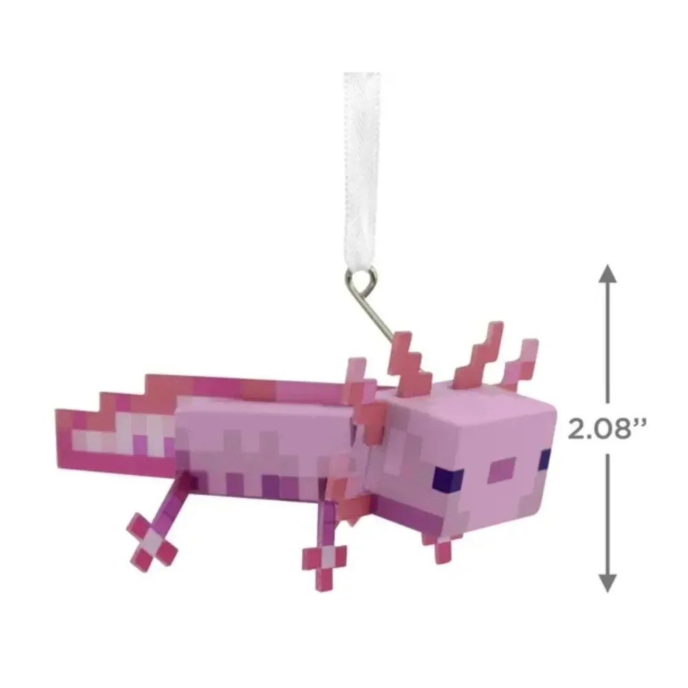 Hallmark Minecraft Axolotl Christmas Ornament